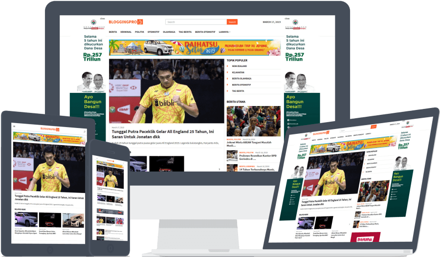 Bloggingpro Tema WordPress Berita