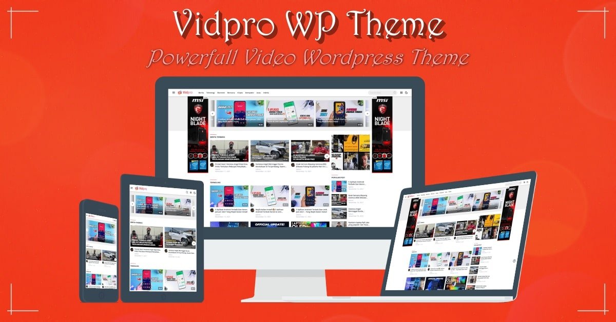 Vidpro Video Wordpress Theme